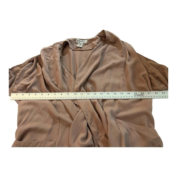 Spoon Jeans Taupe Duster Jacket Large - Picture 8 of 8
